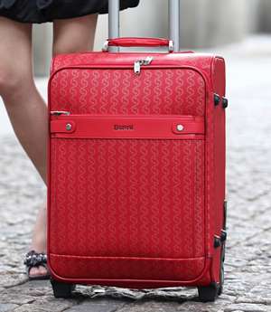 时尚红色婚庆用拉杆包旅行包（661-0006-16）